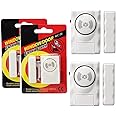Homelus Window Door Entry Alarm System (MC06-1) - Pack of 2 - Magnetic Sensor and Loud Sound Siren, Anti Theft System for Home & Office