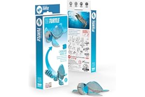 Eugy 3D Modello: animale salvago/tartaruga 7,7 x 8 x 2,5 cm, in cartone, in scatola, 6+.