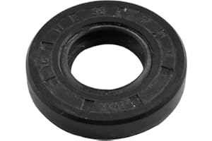 UXCELL sourcing map Joint Huile TC 17mm x 35mm x 7mm Nitrile Caoutchouc Couvercle Double Bord avec Ressort pour Automobile Essieu Arbre Noir Paquet de 1