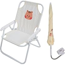 Sedia Pieghevole Da Pesca Per Bambini - Con Portabevande E Borsa, Motivo Mucca, Portata 100 Kg