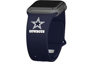 Game Time Dallas Cowboys Silikon-Uhrenarmband kompatibel mit Apple Watch