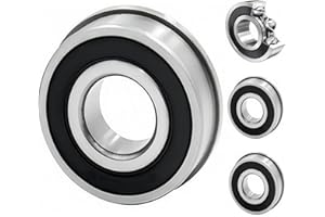 COZERI 4PCS 20x35x11mm Kugellager Sackkarre Schubkarren Lager F6003-20-2RS Flanschkugellager, Hochwertige Kugellager für Schubkarren, Gartenwagen, Maschinen, Transportfahrzeuge und Industrieanlagen