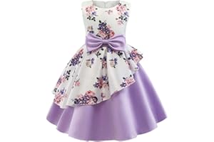 Cichic Girls Party Dress Elegant Princess Wedding Birthday Flower Bridesmaids Kids Formal Frocks Age 2-10 Years