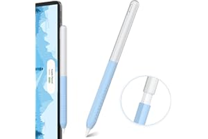 NIUTRENDZ Ultradünne Hülle für Apple Pencil 2. Generation und Apple Pencil Pro Grip Cover Zubehör Durchscheinendes Duotone Design Kompatibel mit Magnetisches Laden und Doppeltippen