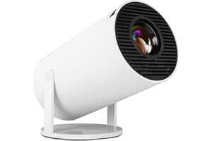 FECLYDET Proyector 4k con WiFi 2.4G/5G, BT 5.0,Mini Proyector Portátil Auto Keystone con Android 11, Soporte 120ANSI 8000 Lumens, Pantalla de 130 Pulgadas, Giratorio 180°,Proyector Móvil Cine en Casa para HDM