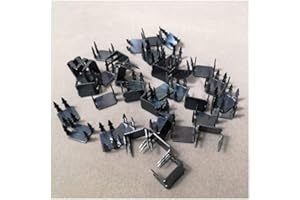 NINGVONG Clavos triangulares, tachuelas de rueda, 30 unidades, longitud de garra de 13 mm, 15 mm, 17 mm, 21 mm, 23 mm