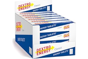 Dextro Energy Classic Tablets Fast Acting Carbohydrates For A Quick Burst Of Glucose Ideal On the Go Vegan 47g (Pack of 24)