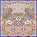 Produktbild GO&FL Damen Schal/Schal aus 100% Seide, Bedruckt, 110 x 110 cm, Gelb und Blau