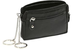 LEAS Etui na klucze prawdziwa skóra, czarna edycja specjalna, czarny, 12x8cm