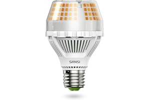 SANSI Ampoule LED E27 25W 3000K Blanc Chaud 4000LM, Équivalent Ampoule Incandescence 250W, Ampoule LED Puissante à Culot E27 Non Dimmable pour Éclairage Domestique et Commercial