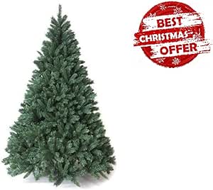 Immagini Di Alberi Natale.Megashopitalia Albero Di Natale Pino 150 180 210 240 270 Cm Super Folto Realistico Verde Natale 210cm Amazon It Casa E Cucina