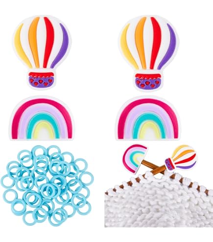 Marqueurs De Mailles Acrylique SUNNYCLUE 20 Pièces 10 Couleurs - Accessoires Tricot