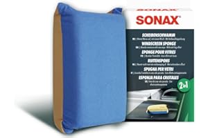 ‎SONAX SONAX ScheibenSchwamm (1 Stück) nimmt Nässe mit einem Wisch auf und hinterlässt einen dünnen Film mit Antibeschlagwirkung | Art-Nr. 04171000