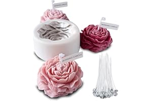 IOPHI Kerzenform Silikon,3D DIY Silikonform Kerzen Gießen Formen,Lebensmittelqualität Kerzenform für Sojawachs, Bienenwachs, Aromatherapie, Schokolade, Tolles handgemachtes Geschenk Machen