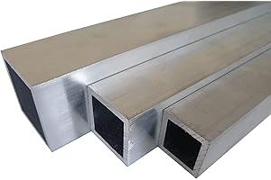 B&T Metall Aluminium Rechteckrohr 015x015x02 mm aus AlMgSi0,5 F22 schweissbar eloxierfähig Länge ca. 2 mtr. (2000 mm +/-5 mm)