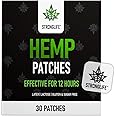 StrongLife Hemp Patches - 30 Hemp Oil Patches - 70mg per Pack with Total of 2100mg -12 Hour Transdermal Adhesive Clear Patchese - Hemp Cream Topical Alternative (Fabric Patch)