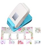 Vaessen Creative Perforatrice De Papier, Taille M, Carré Festonné, Pour Projets DIY, Scrapbooking, Création De Cartes Et Plus, Pourpre