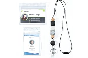 LIFEANT Lanière d'Impression Personnalisée Collier, Porte Badge avec Lanière Rétractable et Porte-Cartes d'Identité, Pour Bureau, Les Clés, Telephone Portable,Protéger Carte Bancaire, Carte Bus