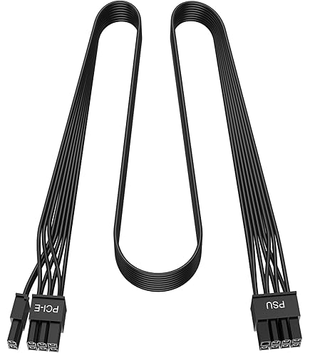 Cavo Adattatore Alimentazione CPU 8pin A 8pin (4+4) Per Alimentatori Seasonic - 65 Cm