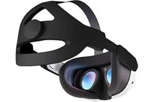 ORZERO NEWZEROL Elite Strap Ersatz für Quest 3 Zubehör, Head Strap [Erweiterte Unterstützung] [Einstellbar] Reduzieren des Kopfdrucks Komfortables Kopfpolster für Quest 2/3 -Schwarz