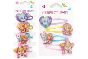 TOMICY Haarspange Haarring paw dog Mädchen 8 pcs Haarspangen Kinderschmuck Haarschmuck für Kinder Exquisite Cartoon Schleife für Geburtstag Geschenk Geschenk für Geburtstag