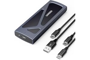 UGREEN Case SSD M.2 NVMe PCIe USB C 3.2 Gen 2 10Gbps UASP, Enclosure per Disco Rigido 2TB M/M&B Key 2230/2242/2260/2280 con Cavo Compatibile con 970 Evo Plus 980 PRO WD SN770 Kingston