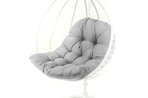 DZQAD Coussin Fauteuil Jardin - Coussin Rembourré Pour Balançoire Suspendue Coussin De Siège Pour Panier Suspendu | Coussin De Balançoire, Coussin De Dossier | Pour Balcon De Jardin Intérieur Et Extérieur