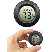 JEDEW Mini Hygrometer Thermometer, Innentemperatur-Feuchtigkeitsmesser für Grünhausinkubator Reptile Terrarium Humidor…