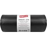 Koroplast End&uuml;striyel &Ccedil;&ouml;p Torbası Jumbo Boy Siyah 10&rsquo;lu 80x110 cm, Yırtılmaya Dayanıklı, Jumbo Boy &Ccedil;&ouml;p Poşeti, &Ccedil;ift Katlı, Ge