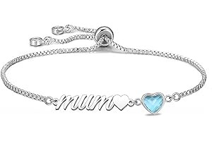 Mieoyue Silver Bracelet for Women.Adjustable Sliding Jewellery Gift for Mum Auntie Daughter Sisters Wife
