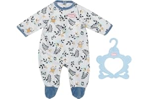 Baby Annabell Tutina Blu - per Bambole Baby Annabell Fino a 43cm - Include Pagliacetto Blu e Appendiabiti - Adatto a Bambini dai 3 Anni in su