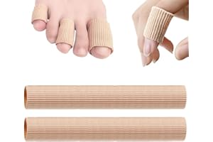 QEQSHQO Vendaje de Protección de Dedos para Eliminar Callos, Juanetes, Tratamiento de Callos - 2 Piezas de Silicona Cortables, Protector de Pie de 15 cm Medio