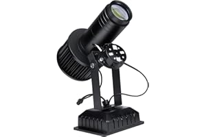 AHWZ GOBO Projecteur Lampe 15 W 25 W 35 W 50 W Logo Personnalisé Image Projecteur Lumière pour Société Magasin Hôtel Bar De Mariage Signer La Publicité,Noir,50W