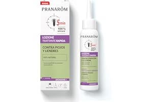 PRANAROM, Aromapar, Loción Tratamiento Flash Contra Piojos y Liendres, Actúa en 5 min, 100% Eficaz, Aceite Esencial de Lavanda y Coco BIO, 100 ml con Peine