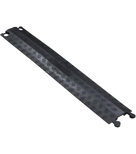 Kabelbrug 1 kanaal zwart/geel LxBxH=940x250x65mm - Kabelbruggen