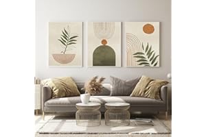 EPOKNQ Peinture d'art mural bohème, poster abstrait pour chambre à coucher moderne salon, décoration murale à la maison, sans cadre (K3,50 x 70 cm x 3)