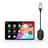 JioCarSync| Wired to Wireless Converter for Apple Carplay & Android Auto| For cars with wired Carplay &Android Auto Only| Premium Metal Body| Bluetoot