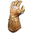 Homelex Infinity Gauntlet Thanos Glove with Not Removable LED Light Up Gem Stones Halloween Cosplay Props