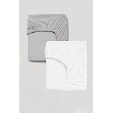 IKEA Lenast Lastikli 2li Bebek &Ccedil;arşafı 60x120 cm