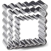 Set Tagliabiscotti In Acciaio Inox, 42 Forme Esagonali E Fori Per Ciambelle. Nuovo, Multiuso Per Cucina.