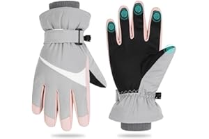Toyosport Winter Ski Snowboard Handschuhe: Schneehandschuhe Thermo Wasserdichte Handschuhe Winddichte Winterhandschuhe für Damen Herren Skifahren Walking Radfahren