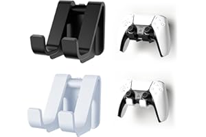 DUOZOANZ Porta Joystick, Supporto Controller Stand Cuffie Gaming per PS4, PS5, Xbox One, Switch Accessori di Gioco In Bianco e Nero, 2 Pezzi