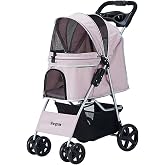 ZAMBA Favorite Cat & Dog Stroller Pink, 46x78x99cm Colorful