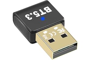 HENGBIRD USB Bluetooth 5.3 Adapter for Multiple Devices, Bluetooth Dongle Transmitter Wireless Transfer, Mini Size Dongle USB Stick Adapter, Compatible with Windows 10/8.1/8/7, Plug and Play