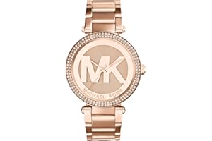 Michael Kors Orologio Parker per donna, Movimento al quarzo a tre lancette con cinturino in acciaio inossidabile o in pelle