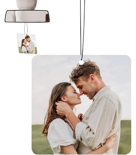 Désodorisant Voiture Personnalisé Avec Photo - 11 Parfums Au Choix, Forme Irrégulière | Pour Rétroviseur, Armoire, Salle De Bain