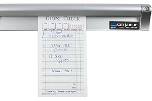 San Jamar CK6548A Slide Check Rack, 51 mm H x 122 mm W x 19 mm D (Pack of 6)