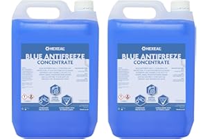 Hexeal Blue Antifreeze 10L – 2 x 5L of High Concentrate Long Life Engine Coolant & Antifreeze for Cars & Vans – Summer & Winter – All Year Freeze Protection to -37 Degrees Celsius