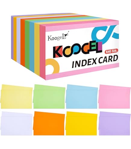 Qualitäts Karteikarten A7 - 1000 Stück Blanko In Grün