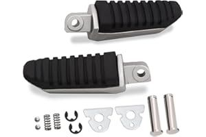 Hokuotolite Estriberas de pasajero, clavijas de soporte traseras, barra de reposapiés para Suzuki GSF1250S Bandit, GSF1250SA, GSX1250FA, GSX1300R Hayabusa, GSX650F, GW250, GW250F, M109R Boulevard,